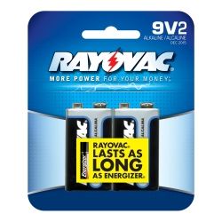 9V Alkaline Battery - 2 pack