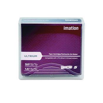 1/2"" Ultrium LTO-5 Cartridge, 2775ft, 1.5TB Native/3TB Compressed Capacity