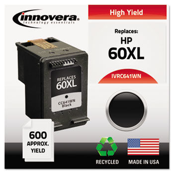 Remanufactured CC641WN (60XL) Ink, 600 Page-Yield, Black