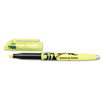 Frixion Lite Erasable Highlighter, Yellow Ink, Chisel