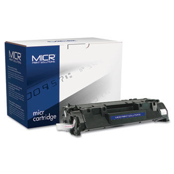 Compatible with CE505XM High-Yield MICR Toner, 6,000 Page-Yield, Black