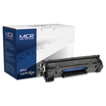 Compatible with CB436AM MICR Toner, 2,000 Page-Yield, Black