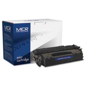 Compatible with Q7553XM High-Yield MICR Toner, 7,000 Page-Yield, Black