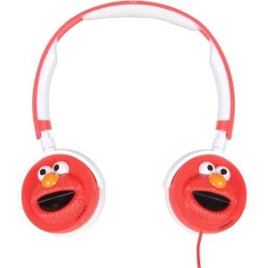 HEADPHONES, 3D ELMO, RED