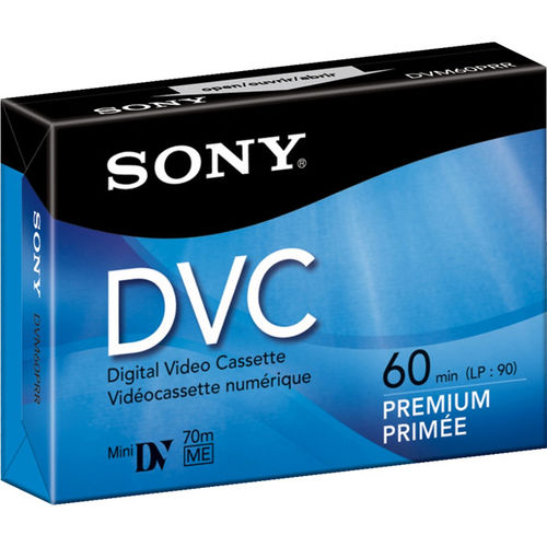 Premium-Grade miniDV Videocassette - 60 min, Single