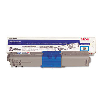 44469703 Toner, 3,000 Page Yield, Cyan