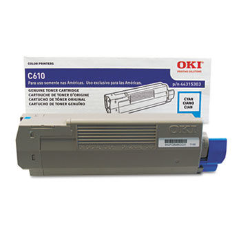 44315303 Toner, 6,000 Page-Yield, Cyan