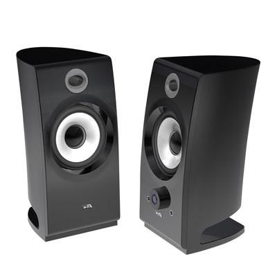 2.0 Black Pedestal Speakers