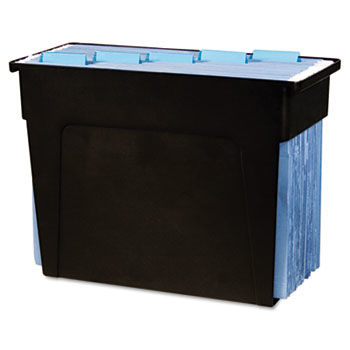 Desktop File Box, 6x13 1/2x 10 1/2, Black, Letter