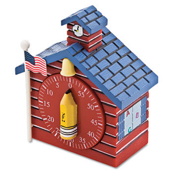 Shaped Timer, 3/4 x 2 x 3 1/2, Red School House