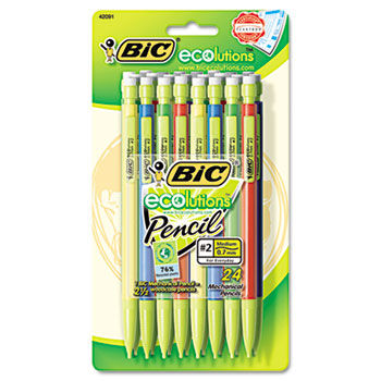 Ecolutions Mechanical Pencil, 0.7 mm, 24 per Pack