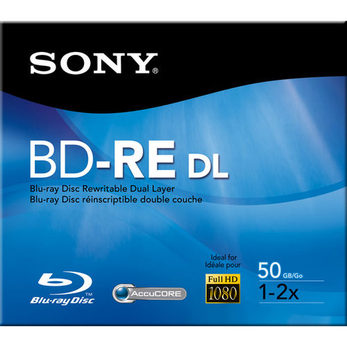 2x BD-RE Blu-ray Dual Layer Rewritable Disc - Single