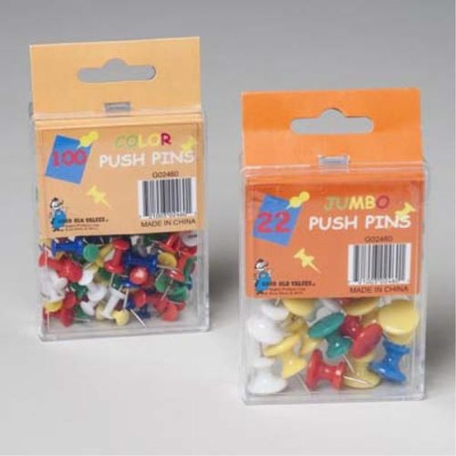 Push Pins 2 Assorted Sizes Case Pack 96