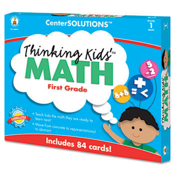 CenterSOLUTIONS Thinking Kids Math Cards, Grade 1 Level