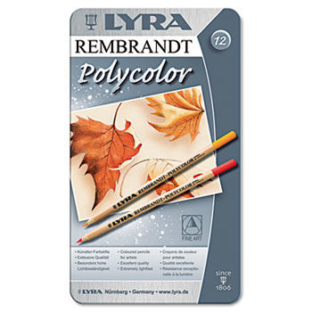 Artist Colored Woodcase Pencils, Assorted, 12 per Pack