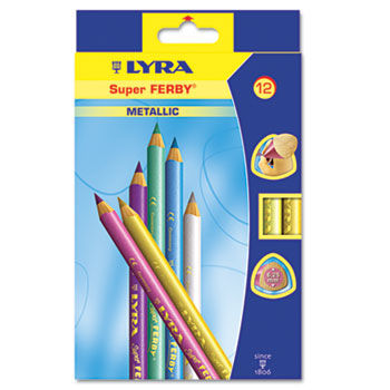 Super Ferby Woodcase Pencil, Assorted Colors, 6.25 mm, 12 per Pack