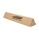 Triangular Mailing Tube, 6 x 6 x 36, Brown, 12/Pack