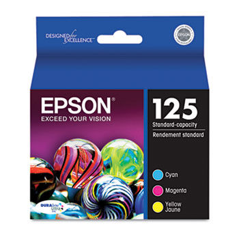 T125520 (125) Ink, Cyan, Magenta, Yellow 3/Pk