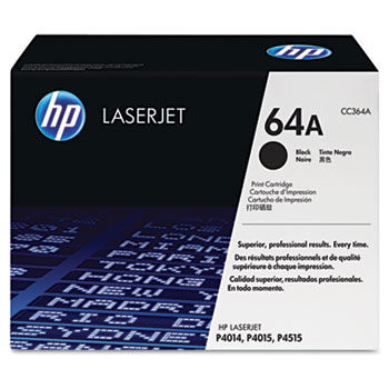 CC364AG (HP 64A) Government Smart Toner, 10000 Page-Yield, Black