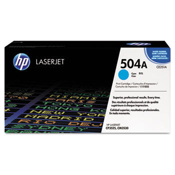 CE251AG Government Smart Toner, 7000 Page-Yield, Cyan