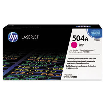 CE253AG Government Smart Toner, 7000 Page-Yield, Magenta