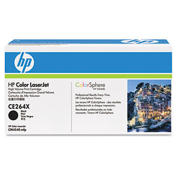 CE264X Toner, 17000 Page-Yield, Black