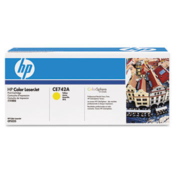 CE742A Toner, 7300 Page-Yield, Yellow