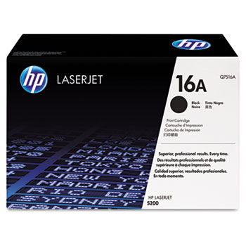 Q7516AG (HP 16A) Government Smart Toner, 12,000 Page-Yield, Black