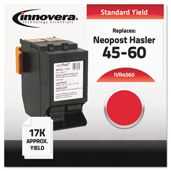 Compatible with IJINK3456H Postage Meter, 17000 Page-Yield, Red