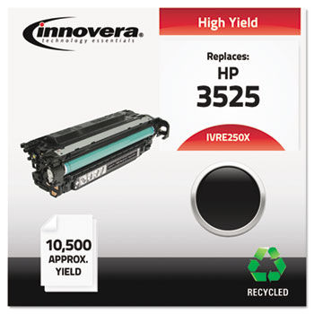 Remanufactured CE250X (504X) Laser Toner, 10500 Yield, Black