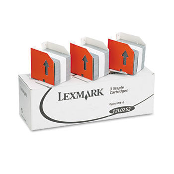 Staples for Lexmark W810, 820, and 830 Printers, Three Packs of 5,000 Each