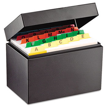 Index Card File Holds 400 4 x 6 cards, 6 3/4 x 4 1/5 x 5