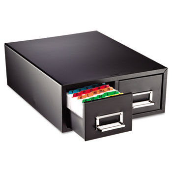 Drawer Card Cabinet Holds 3,000 3 x 5 cards, 12 5/16"" x 16"" x 5 3/16""