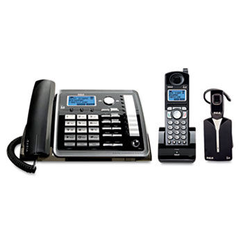 ViSYS 25270RE3 Two-Line Corded/Cordless Phone System with Cordless Headset