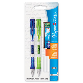 Clear Point Mechanical Pencil, 0.9 mm, 2 per Set