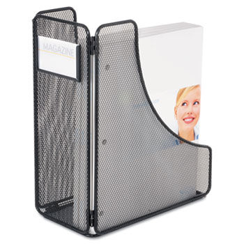 Mesh Magazine File, Black, 5 1/4 x 10 x 12 1/4