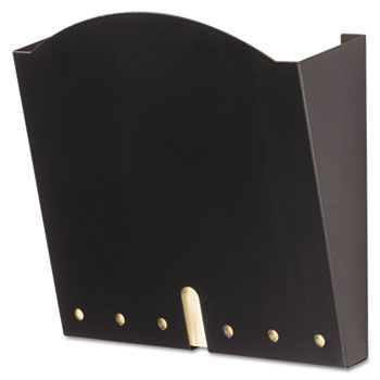 HIPAA-Compliant Wall Pocket, Letter, Black, 12 x 3 x 10 3/4