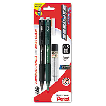 Twist-Erase EXPRESS Mechanical Pencil, 0.5 mm, 2 per Set