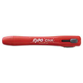 Click Dry Erase Marker, Chisel Tip, Red