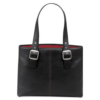 Classic 16"" Tote, Vinyl, 14 x 3 3/4 x 17 1/2, Black