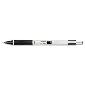 M-301 Mechanical Pencil, 0.7 mm, Stainless Steel w/Black Accents Barrel