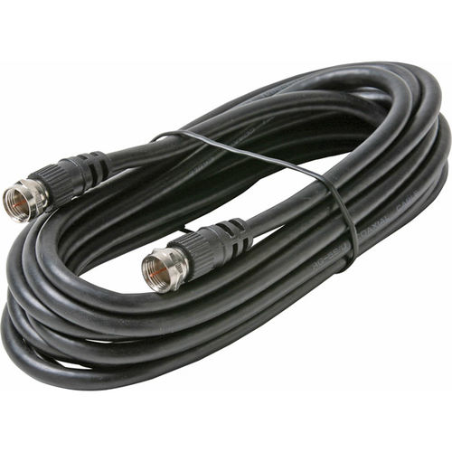 1' RG-59 Cable With F Connectors - Black