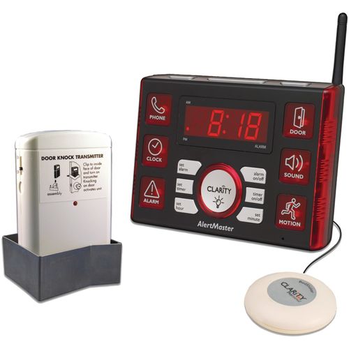 CLARITY 52510.100 Alert10 Home Notification System with Door Knocker