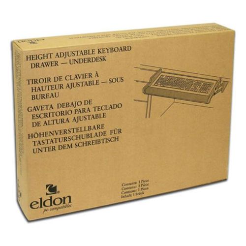 Eldon Underdesk Height Adjustable Keyboard Drawer Case Pack 4