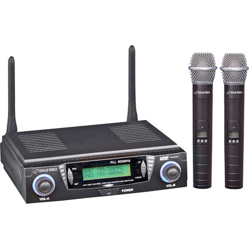 UHF Dual-Channel Handheld Wireless Mic System