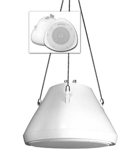 30Watt 5.25 Pendant Speaker and Chain WH