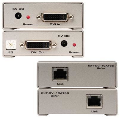 DVI Over 1 CAT6 Extender