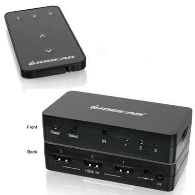 3 Port HD Audio Video Switch