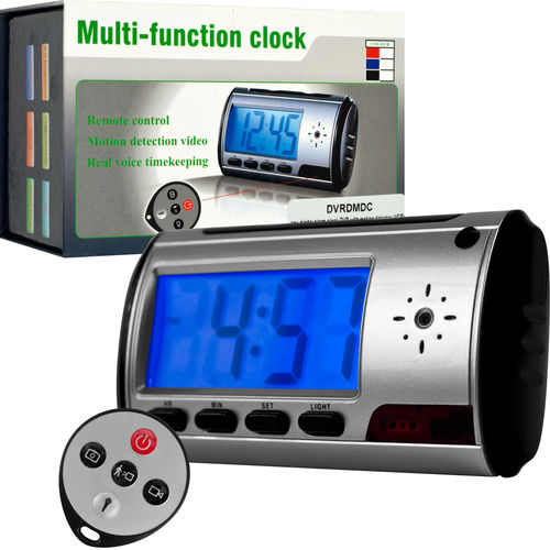 Spy Digital Alarm Clock DVR with Motion Detector w/ 4GB