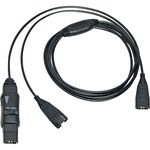 Y-Cord Splitter With In-Line Mute Button For P-Series Headsets